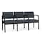 Lesro Lenox 3 Seat Tandem Seating W/ Arms, 64.5 in W 24.5 in L 32 in H LS3103 - alternate 1